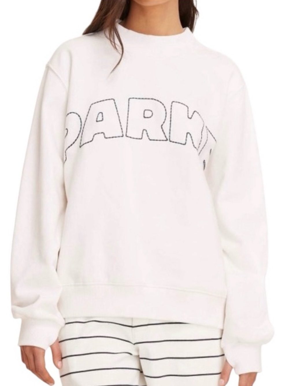 PARKE x Target Mockneck Cream
Pullover Sweatshirt L/XL NWT